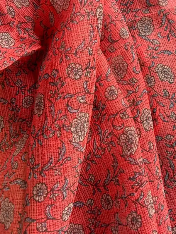 Kota Doria Block Print